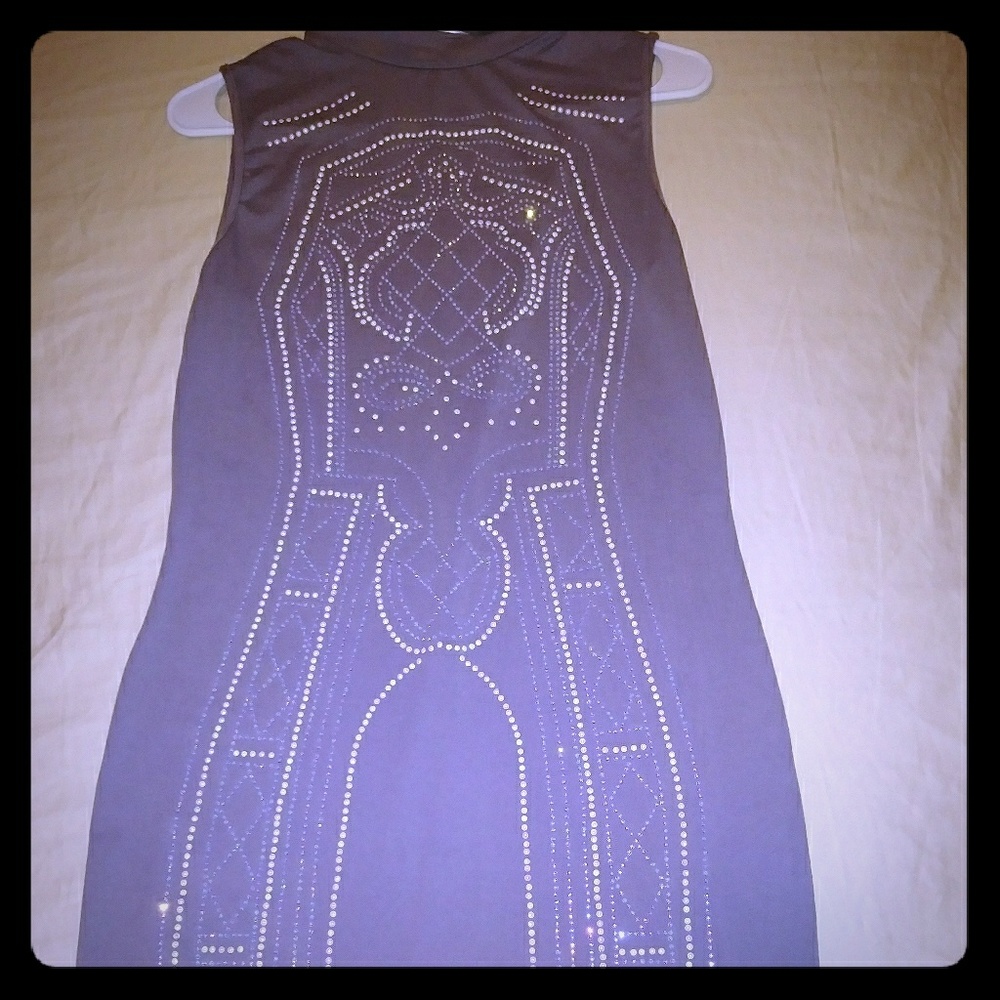 lilac bodycon dress